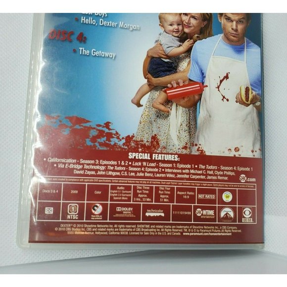 Dexter The Fourth Season Disc 2 & 3 In 3 And 4 Case No Scratches Clean - Picture 4 of 8